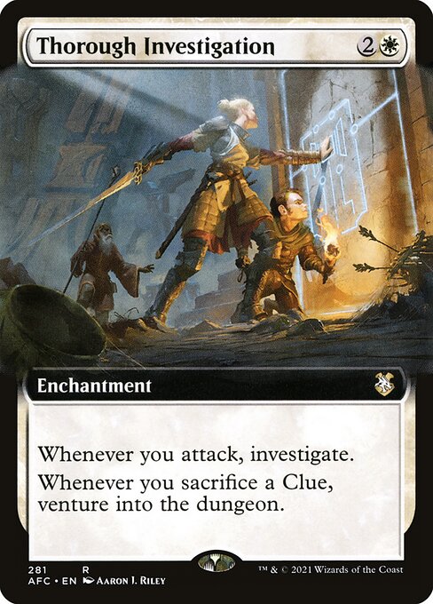 Thorough Investigation (Extended Art) - Commander: Adventures in the Forgotten Realms