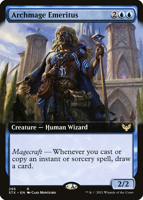 Archmage Emeritus (Extended Art) (Foil) - Strixhaven: School of Mages