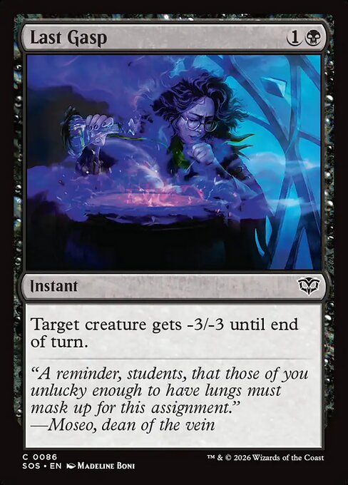 Last Gasp (Foil) - Secrets of Strixhaven