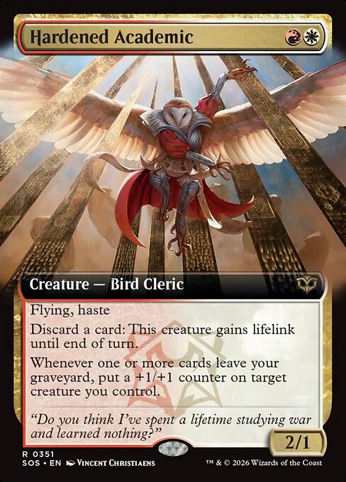 Hardened Academic (Extended Art) - Secrets of Strixhaven