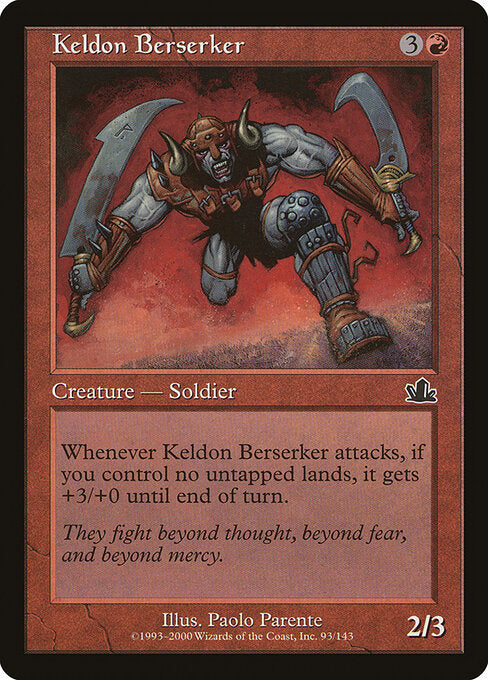 Keldon Berserker (Foil) - Prophecy