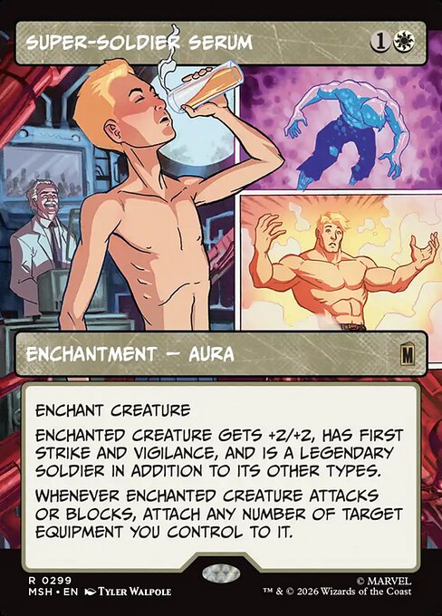 Super-Soldier Serum (Borderless) (Foil) - Marvel Super Heroes