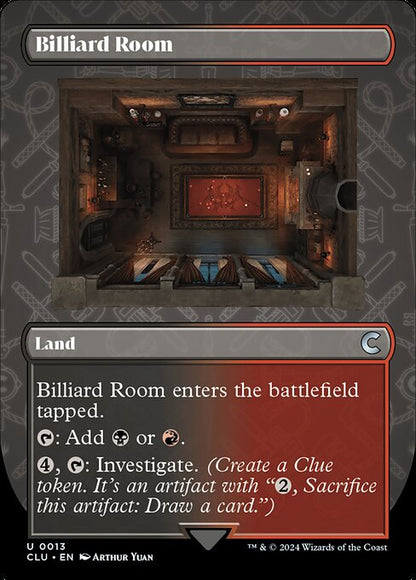 Billiard Room (Borderless) - Ravnica: Clue Edition