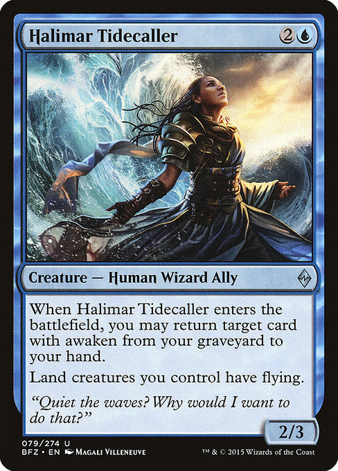 Halimar Tidecaller - Battle for Zendikar