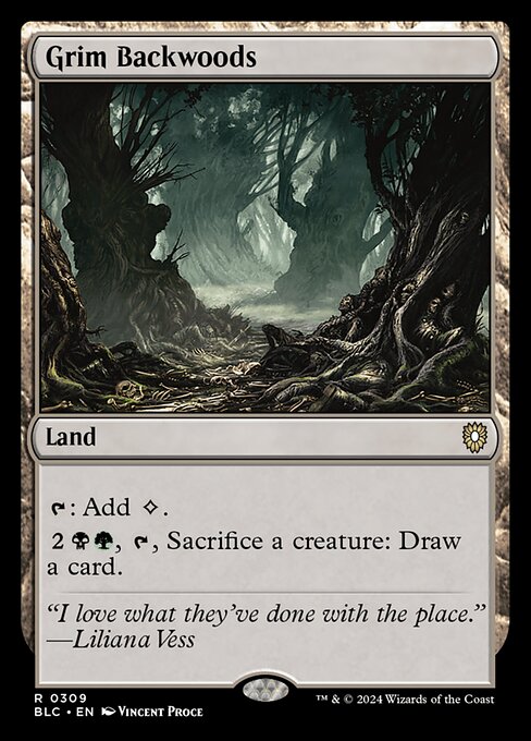 Grim Backwoods - Commander: Bloomburrow