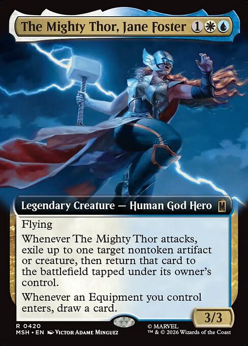 The Mighty Thor, Jane Foster (Extended Art) (Foil) - Marvel Super Heroes