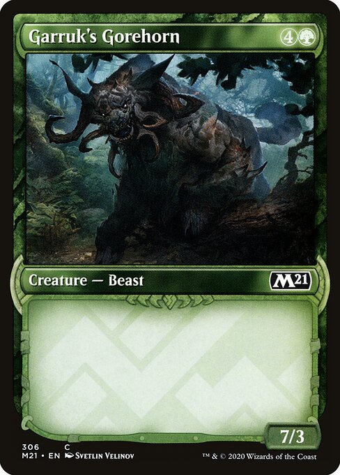 Garruk's Gorehorn (Showcase) - Core Set 2021
