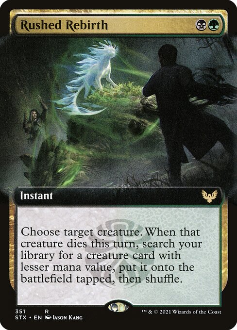 Rushed Rebirth (Extended Art) - Strixhaven: School of Mages
