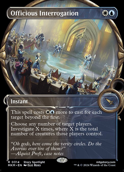 Officious Interrogation (Showcase) (Foil) - Murders at Karlov Manor