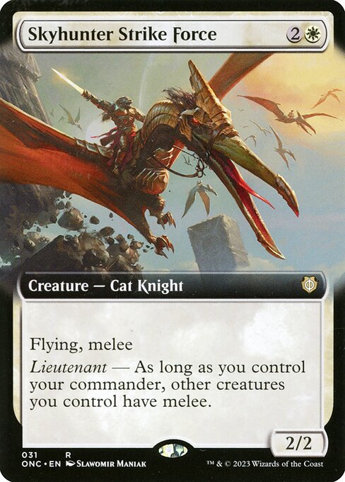 Skyhunter Strike Force (Extended Art) - Commander: Phyrexia: All Will Be One