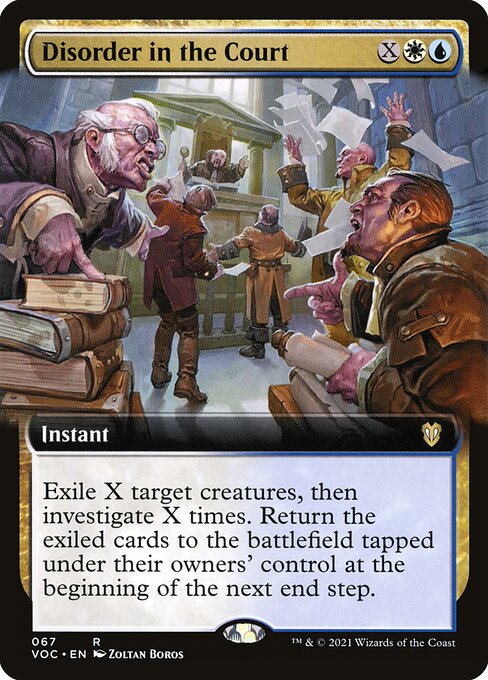 Disorder in the Court (Extended Art) - Commander: Innistrad: Crimson Vow