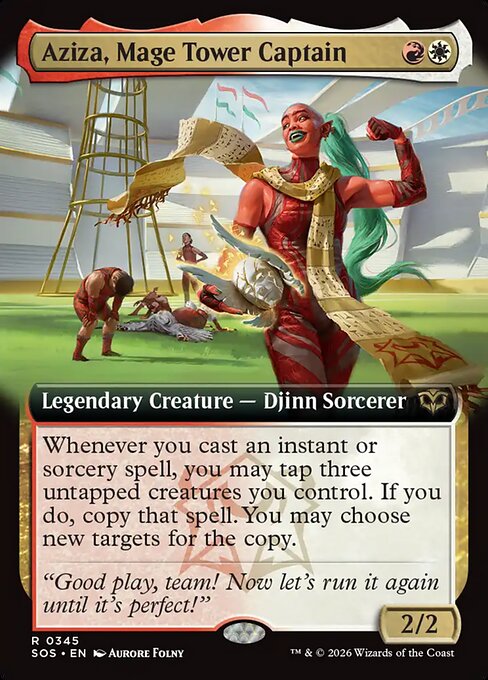 Aziza, Mage Tower Captain (Extended Art) (Foil) - Secrets of Strixhaven