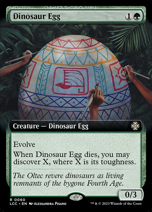 Dinosaur Egg (Extended Art) - Commander: The Lost Caverns of Ixalan