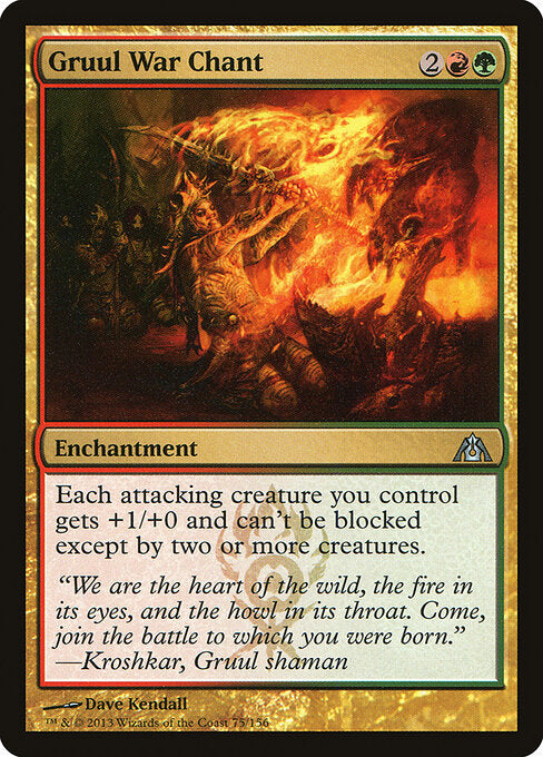 Gruul War Chant (Foil) - Dragon's Maze