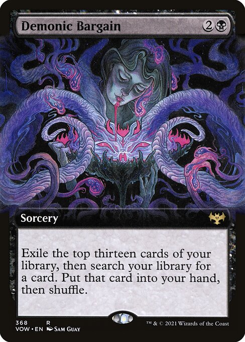 Demonic Bargain (Extended Art) (Foil) - Innistrad: Crimson Vow