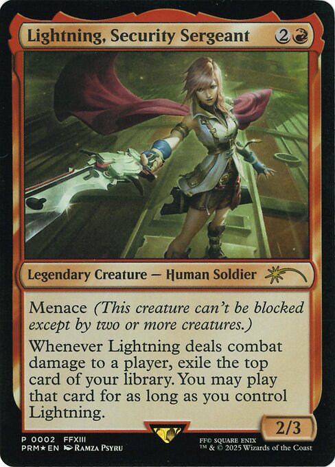 Lightning, Security Sergeant (Costco Bundle) - Unique and Miscellaneous Promos