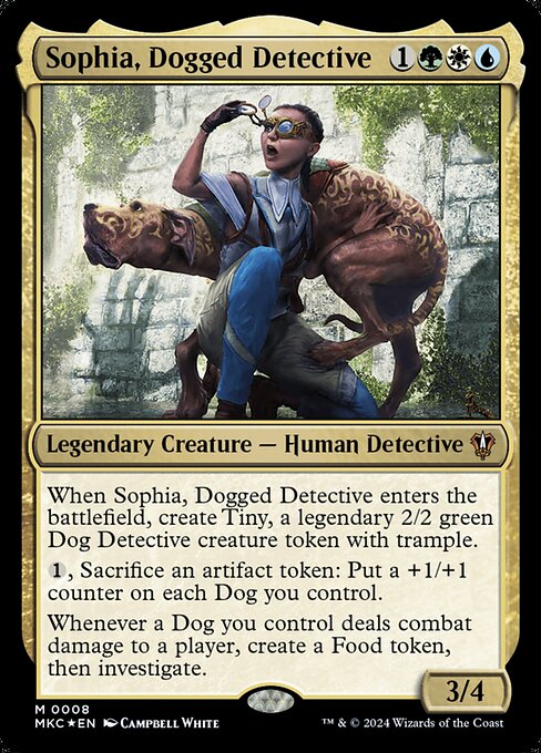 Sophia, Dogged Detective (Foil) - Commander: Murders at Karlov Manor