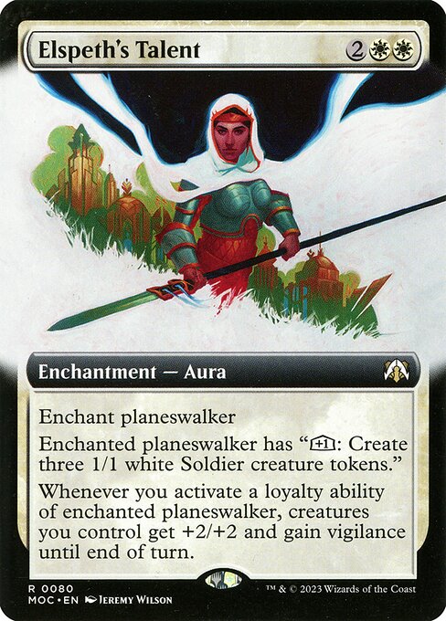 Elspeth's Talent (Extended Art) (Foil) - Commander: March of the Machine