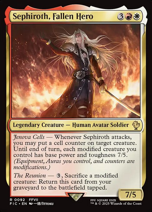 Sephiroth, Fallen Hero - Commander: FINAL FANTASY