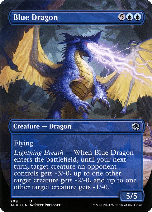 Blue Dragon (Borderless) - Adventures in the Forgotten Realms