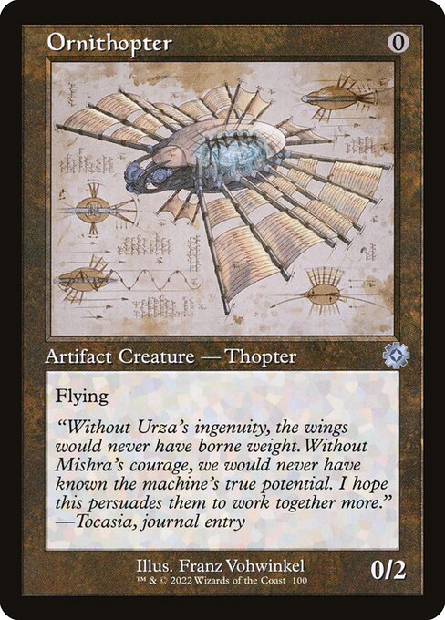 Ornithopter (Schematic) (Foil) - The Brothers' War: Retro Frame Artifacts