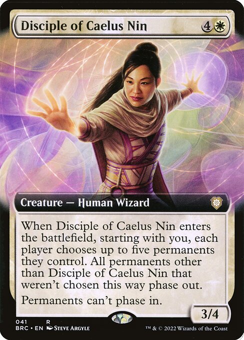 Disciple of Caelus Nin (Extended Art) - Commander: The Brothers' War