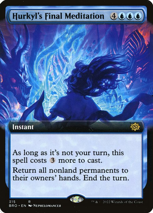 Hurkyl's Final Meditation (Extended Art) (Foil) - The Brothers' War