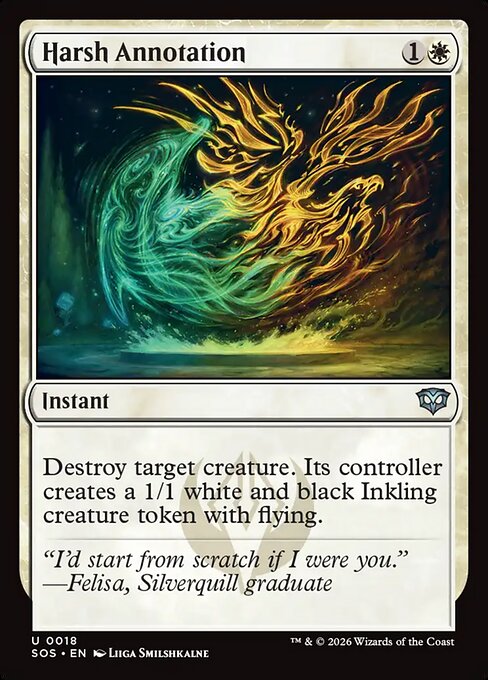 Harsh Annotation (Foil) - Secrets of Strixhaven