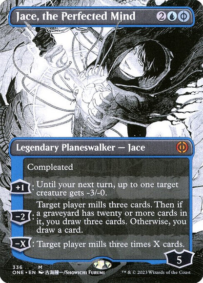 Jace, the Perfected Mind (Borderless) - Phyrexia: All Will Be One