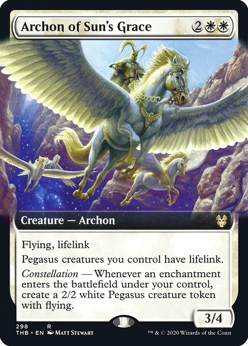 Archon of Sun's Grace (Extended Art) (Foil) - Theros Beyond Death