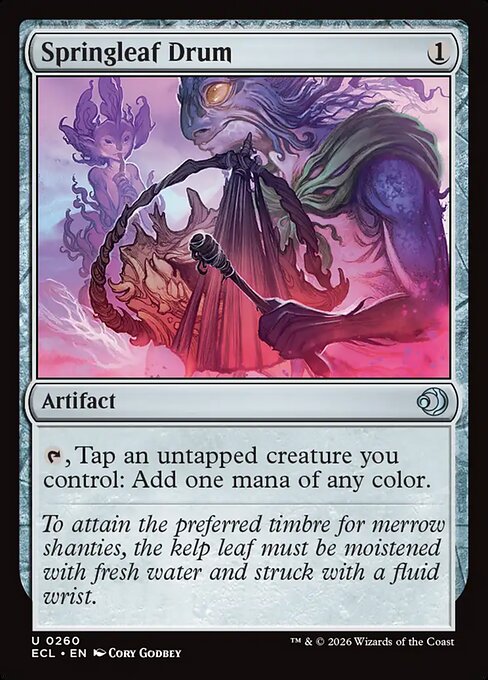 Springleaf Drum (Foil) - Lorwyn Eclipsed