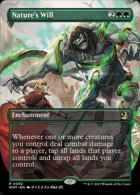 Nature's Will (Anime Borderless) - Wilds of Eldraine: Enchanting Tales