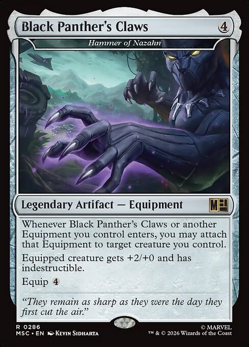 Black Panther's Claws - Hammer of Nazahn - Commander: Marvel Super Heroes