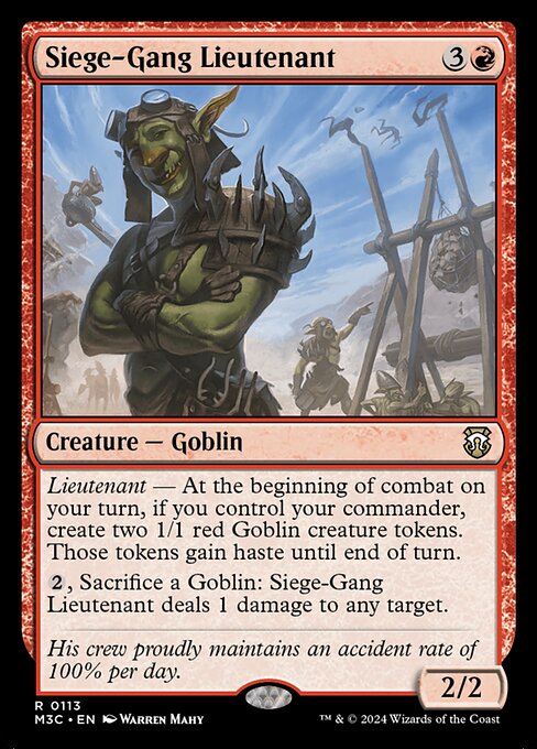Siege-Gang Lieutenant - Commander: Modern Horizons 3