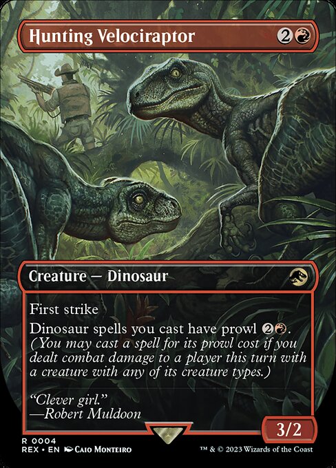 Hunting Velociraptor (Borderless) - Universes Beyond: Jurassic World Collection