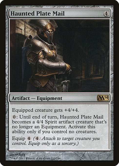 Haunted Plate Mail (Foil) - Magic 2014 (M14)