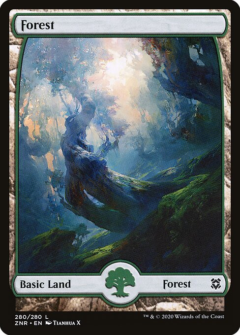 Forest (280) - Full Art (Foil) - Zendikar Rising