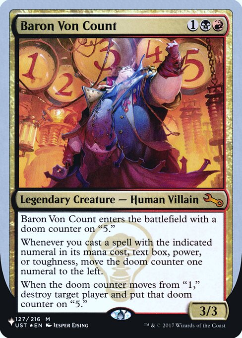 Baron Von Count - The List Reprints