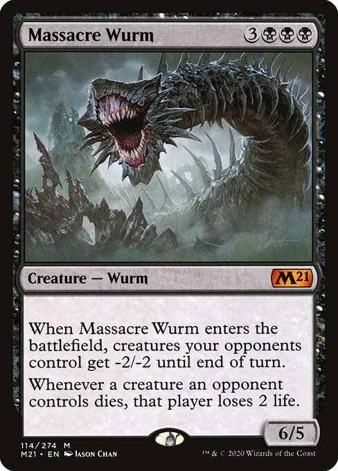 Massacre Wurm (Foil) - Core Set 2021