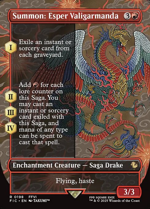 Summon: Esper Valigarmanda (Borderless) - Commander: FINAL FANTASY