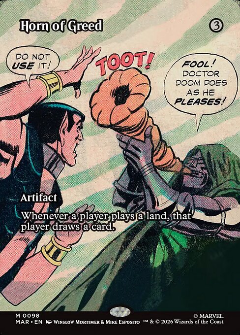 Horn of Greed (Borderless) - Marvel Universe Eternal-Legal