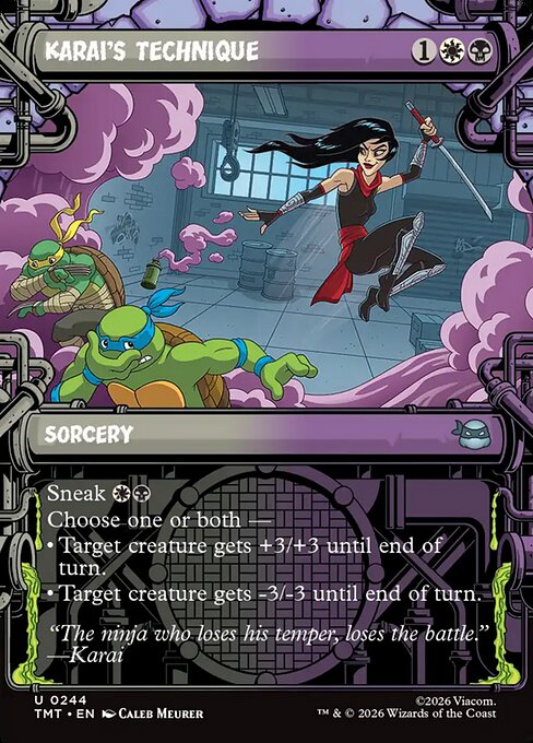 Karai's Technique (Showcase) (Foil) - Teenage Mutant Ninja Turtles