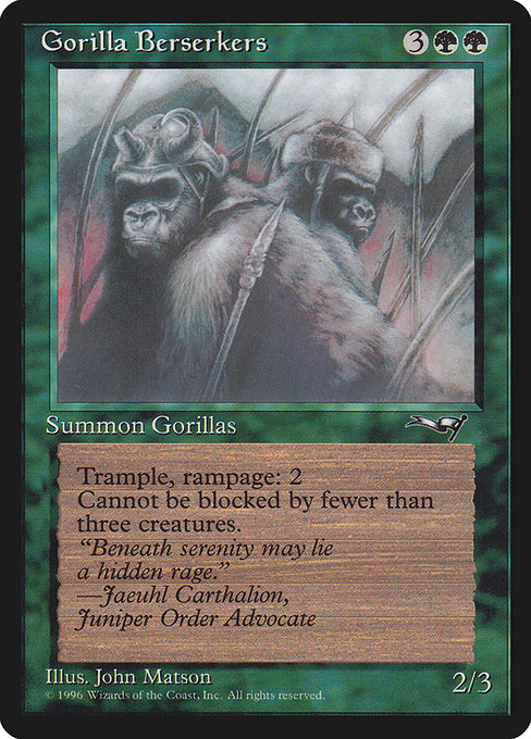 Gorilla Berserkers (Closed Mouth) - Alliances
