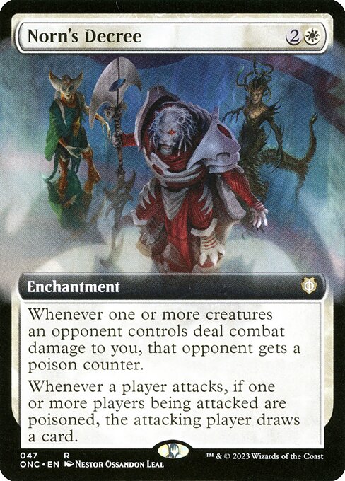 Norn's Decree (Extended Art) - Commander: Phyrexia: All Will Be One