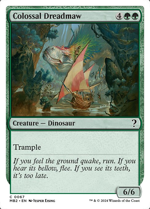 Colossal Dreadmaw (White Border) - Mystery Booster 2