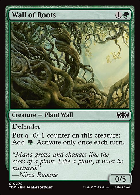 Wall of Roots - Commander: Tarkir: Dragonstorm
