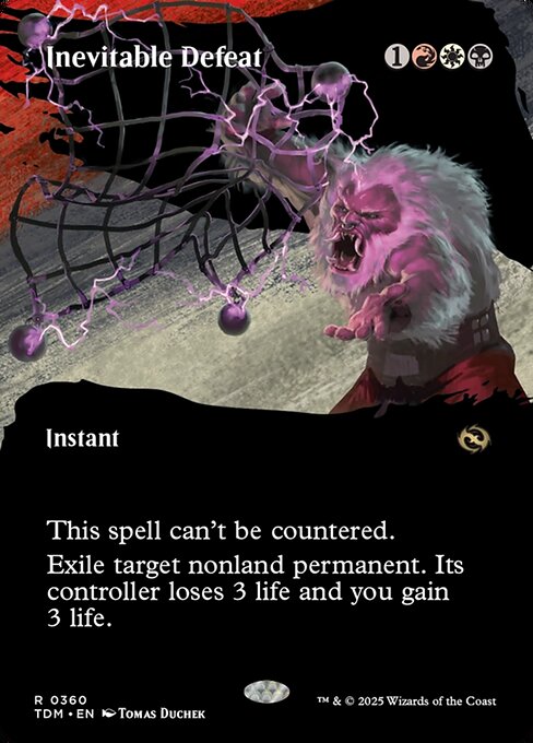 Inevitable Defeat (Borderless) (Foil) - Tarkir: Dragonstorm