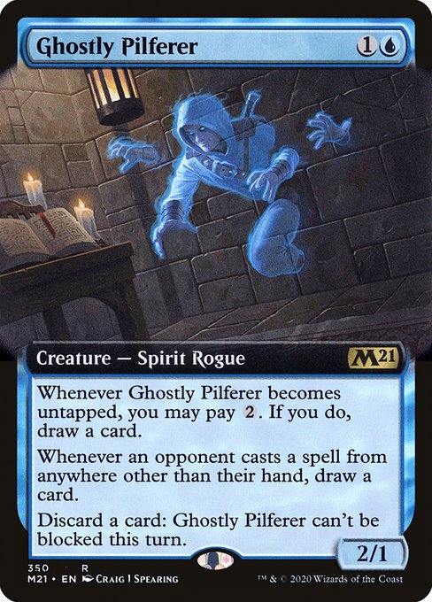 Ghostly Pilferer (Extended Art) (Foil) - Core Set 2021