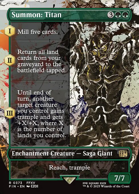 Summon: Titan (Borderless) - FINAL FANTASY