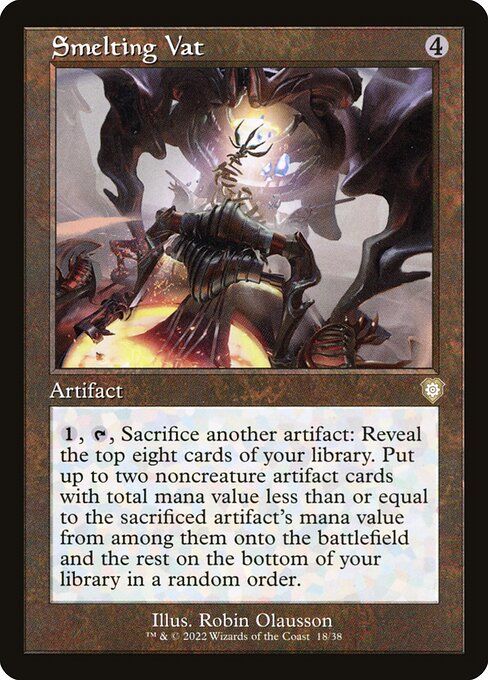 Smelting Vat (Retro Frame) - Commander: The Brothers' War